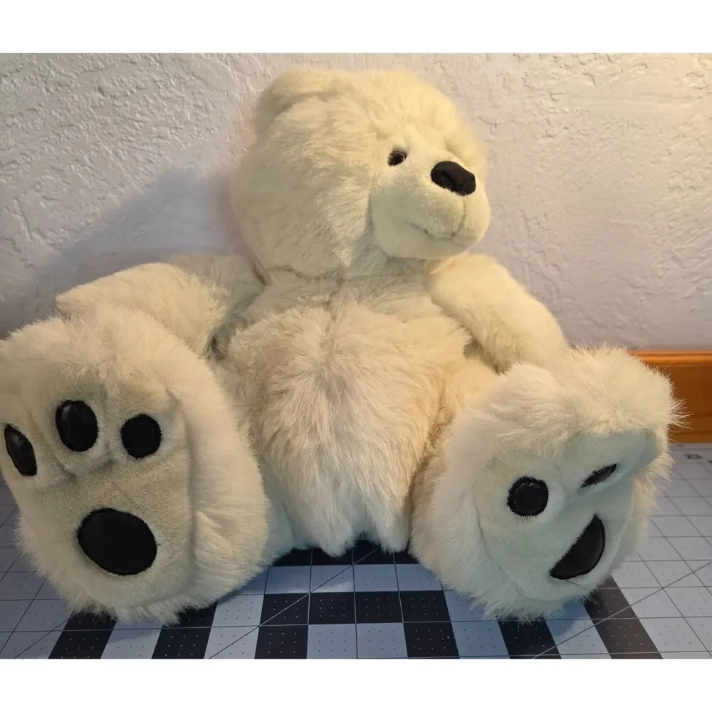 Vintage JBYRONS Bonnie White Teddy Bear Plush 1989 Steinbach w/ Tag